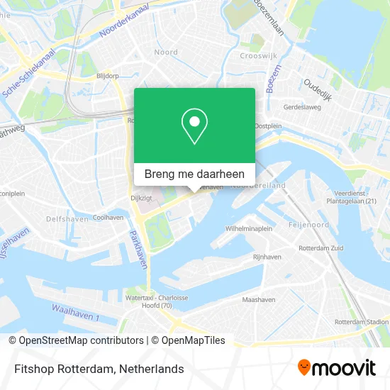 Fitshop Rotterdam kaart