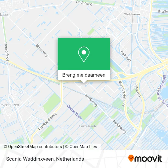 Scania Waddinxveen kaart