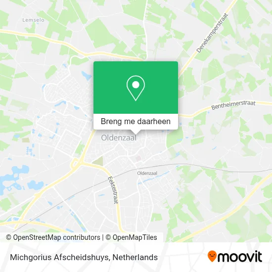 Michgorius Afscheidshuys kaart