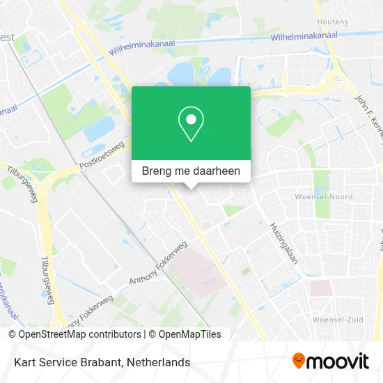 Kart Service Brabant kaart