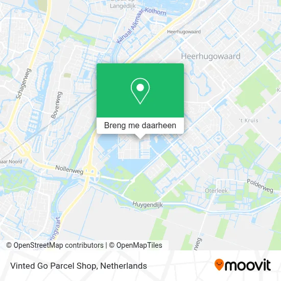 Vinted Go Parcel Shop kaart