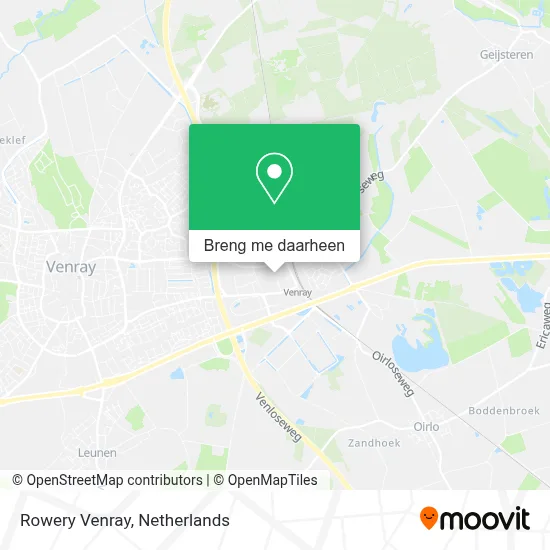 Rowery Venray kaart