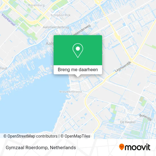 Gymzaal Roerdomp kaart