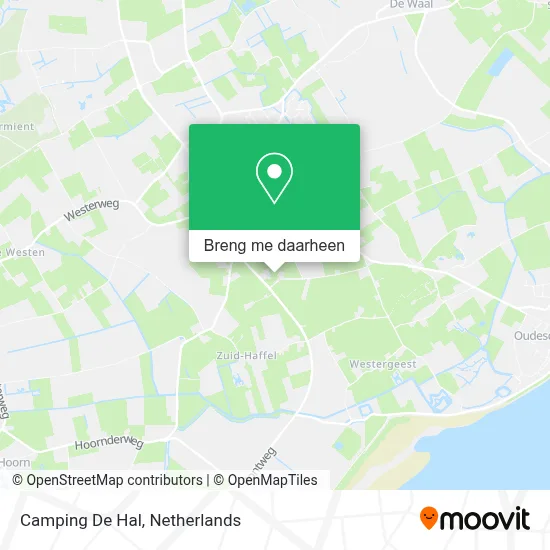 Camping De Hal kaart