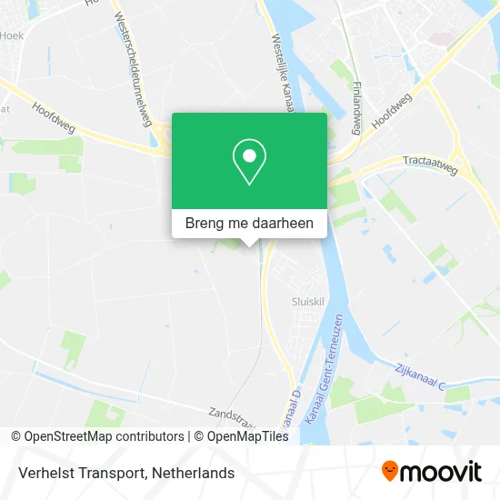 Verhelst Transport kaart