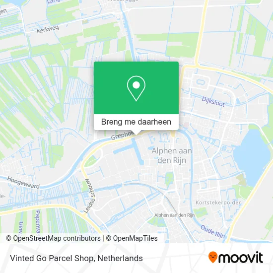 Vinted Go Parcel Shop kaart