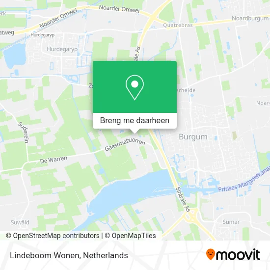 Lindeboom Wonen kaart