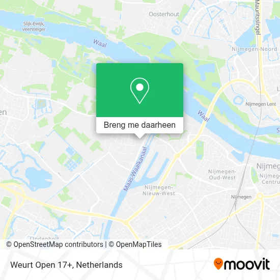 Weurt Open 17+ kaart