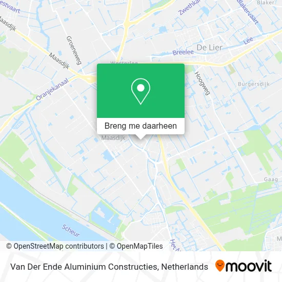 Van Der Ende Aluminium Constructies kaart