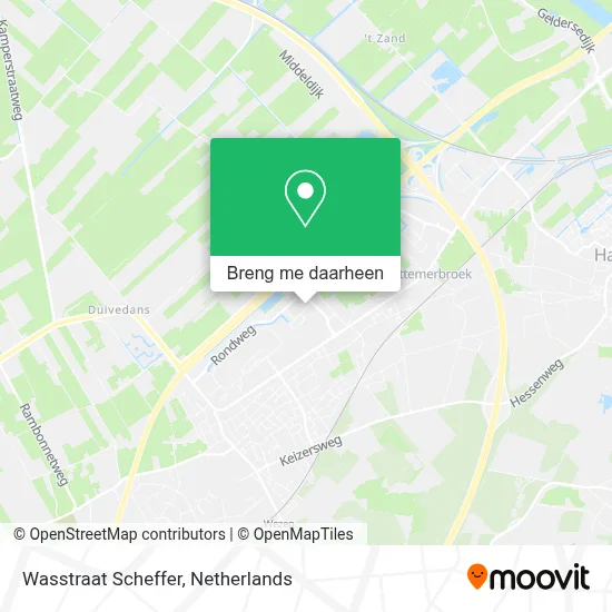 Wasstraat Scheffer kaart