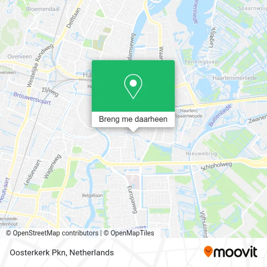 Oosterkerk Pkn kaart