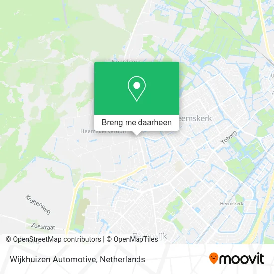 Wijkhuizen Automotive kaart
