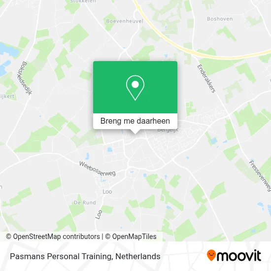 Pasmans Personal Training kaart