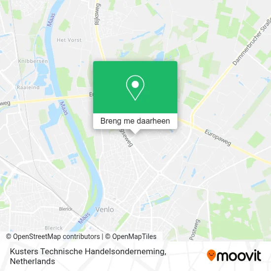 Kusters Technische Handelsonderneming kaart