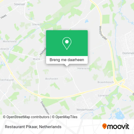 Restaurant Pikaar kaart