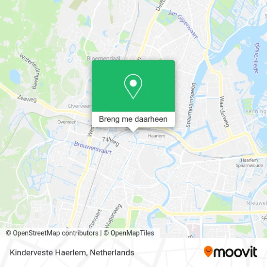 Kinderveste Haerlem kaart