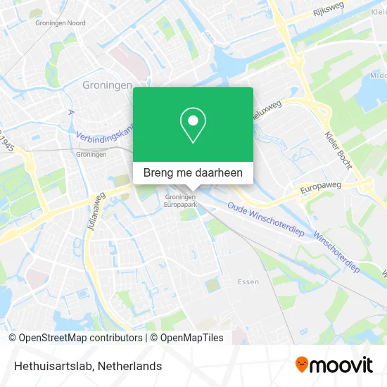 Hethuisartslab kaart