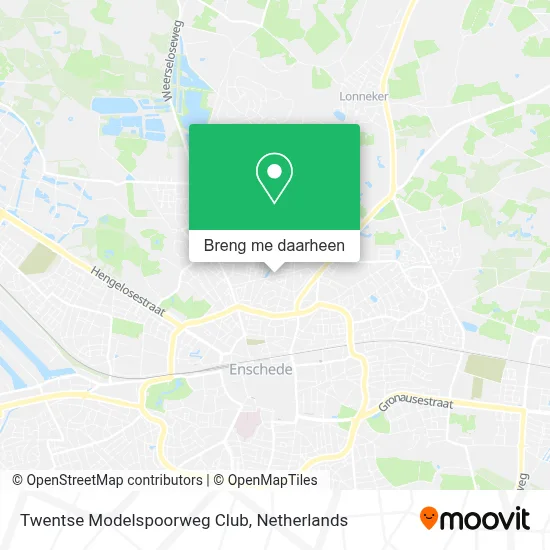 Twentse Modelspoorweg Club kaart