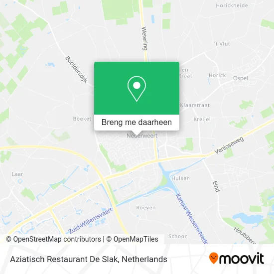 Aziatisch Restaurant De Slak kaart