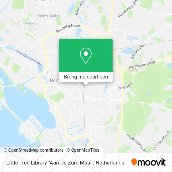 Little Free Library "Aan De Zure Maai" kaart