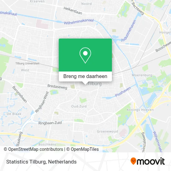 Statistics Tilburg kaart