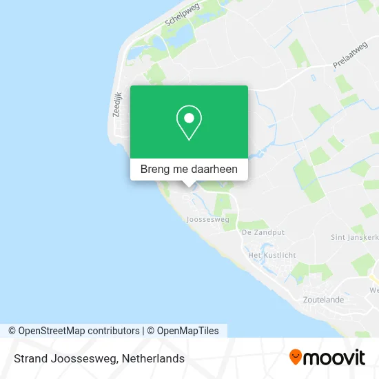 Strand Joossesweg kaart