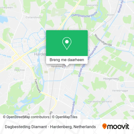 Dagbesteding Diamant - Hardenberg kaart