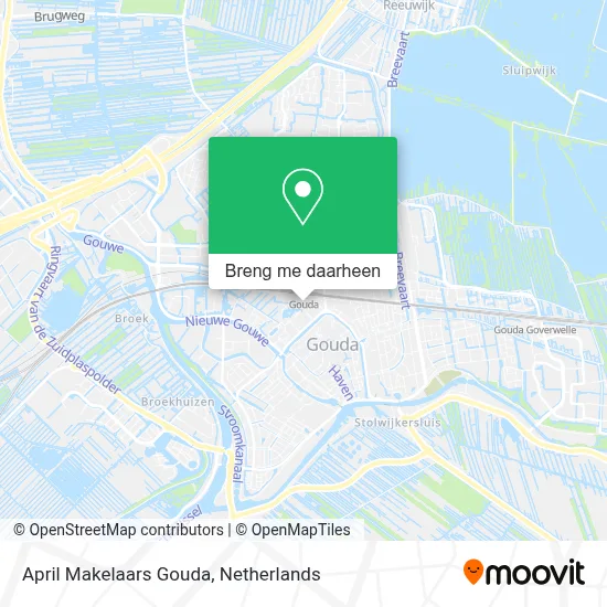 April Makelaars Gouda kaart