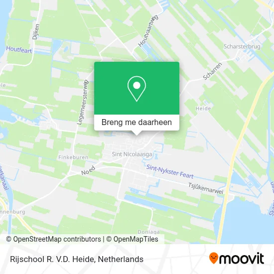 Rijschool R. V.D. Heide kaart