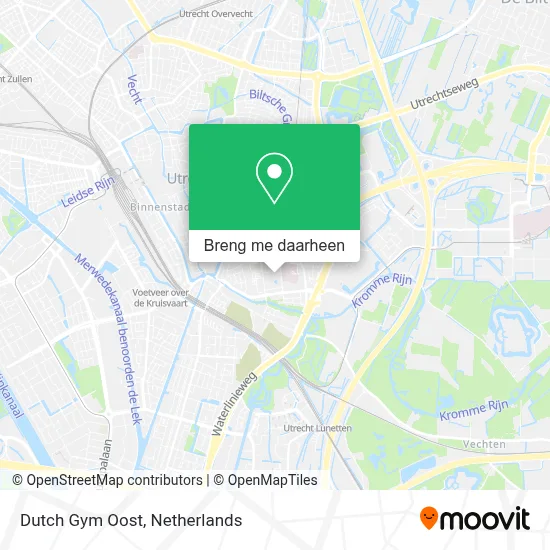 Dutch Gym Oost kaart