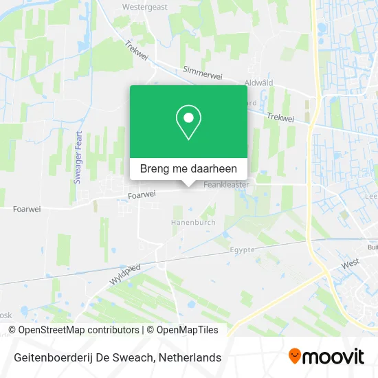 Geitenboerderij De Sweach kaart