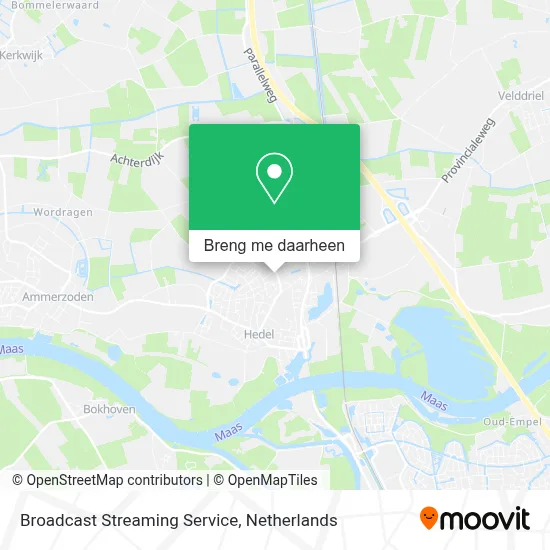 Broadcast Streaming Service kaart
