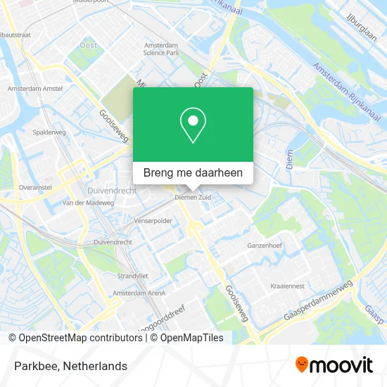 Parkbee kaart