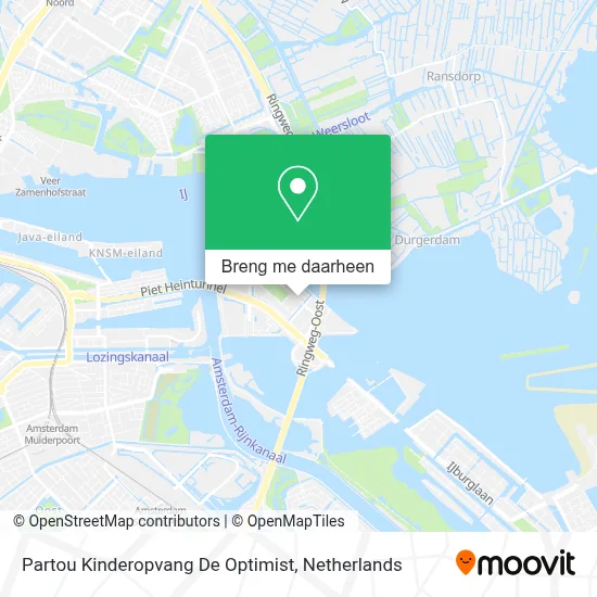 Partou Kinderopvang De Optimist kaart