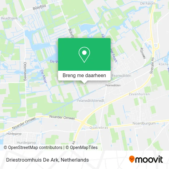 Driestroomhuis De Ark kaart