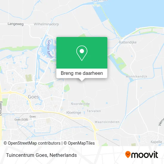 Tuincentrum Goes kaart
