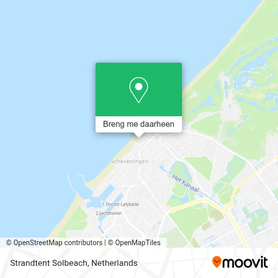 Strandtent Solbeach kaart