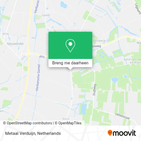 Metaal Verduijn kaart