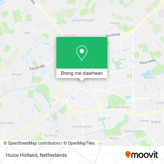 Huize Holland kaart
