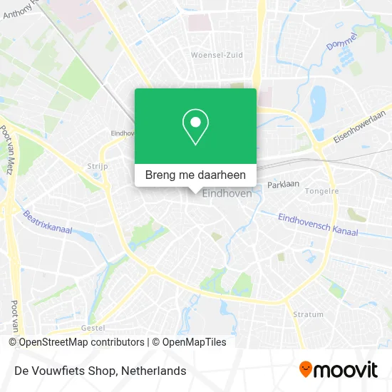 De Vouwfiets Shop kaart