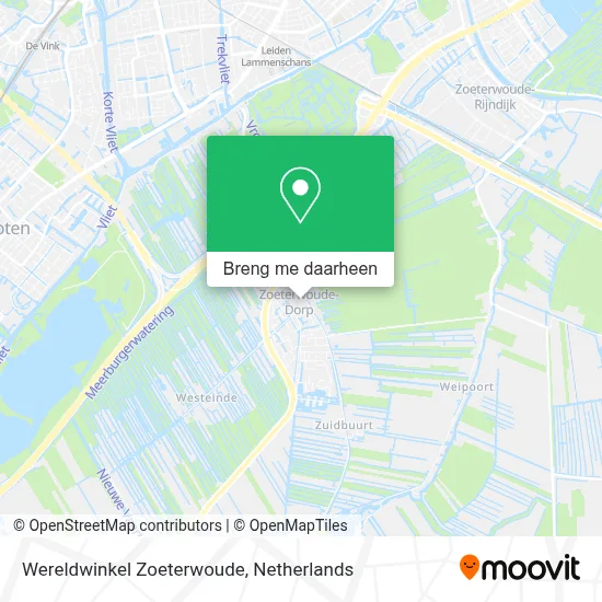 Wereldwinkel Zoeterwoude kaart