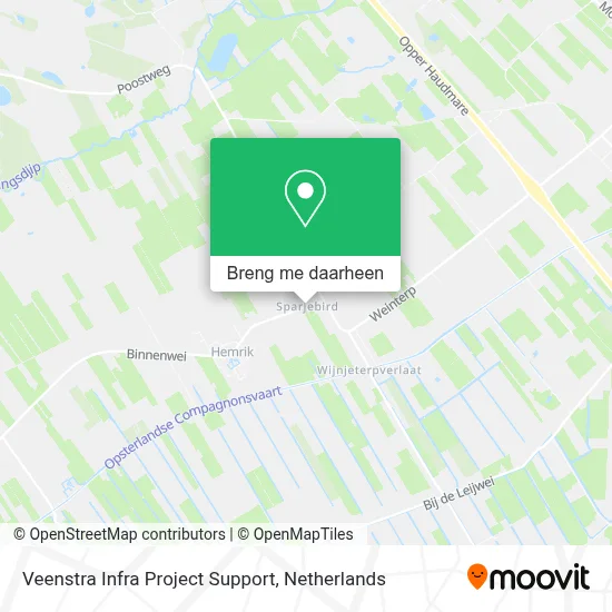 Veenstra Infra Project Support kaart