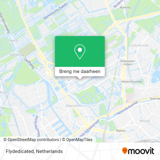 Flydedicated kaart