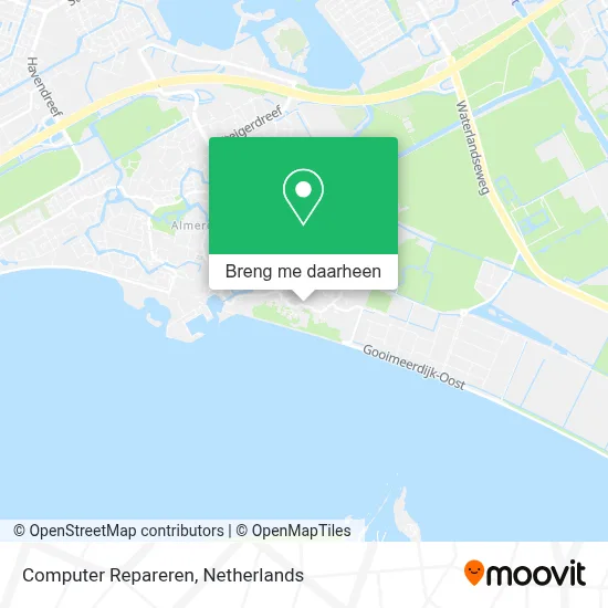 Computer Repareren kaart