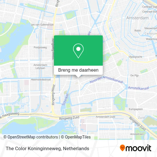 The Color Koninginneweg kaart