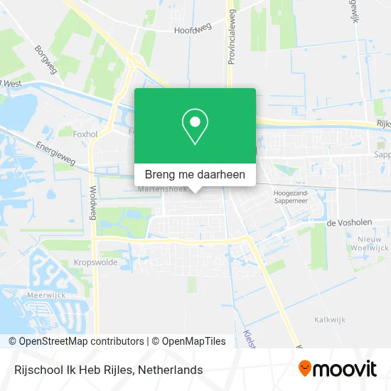 Rijschool Ik Heb Rijles kaart