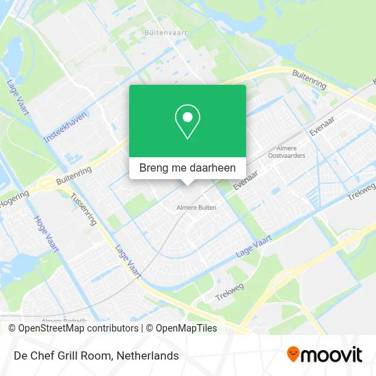 De Chef Grill Room kaart