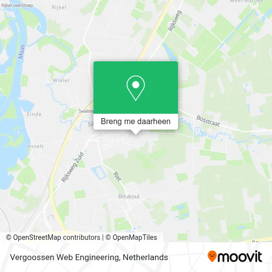 Vergoossen Web Engineering kaart