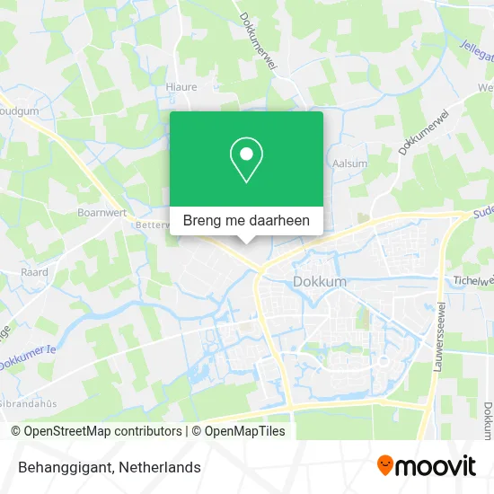 Behanggigant kaart