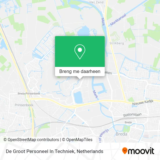 De Groot Personeel In Techniek kaart